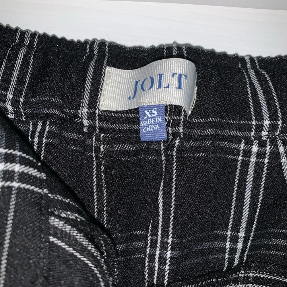 Plaid Asymmetrical Pants - Picture 3 of 5